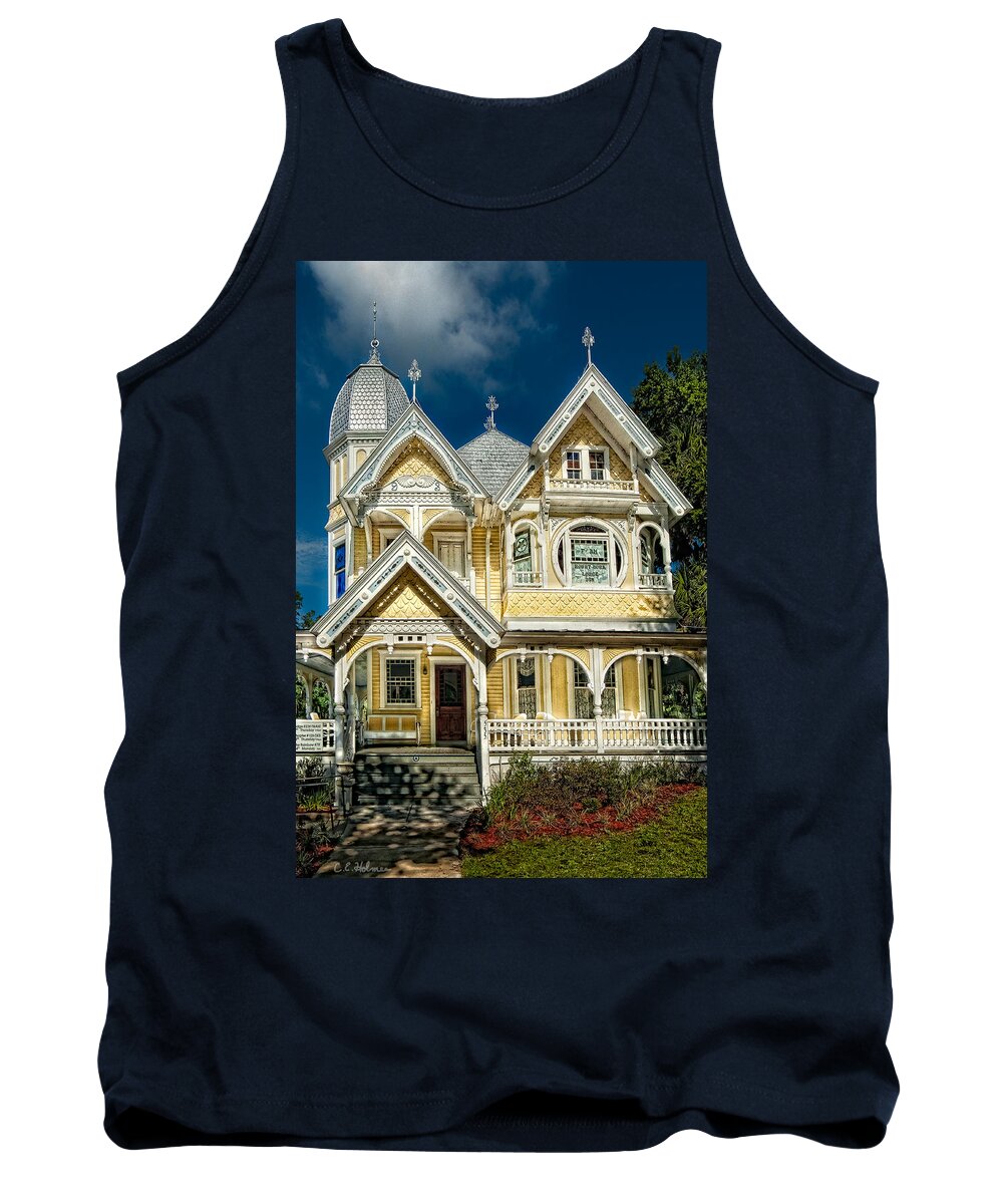 Structure Tank Top featuring the photograph J. P. Donnelly House by Christopher Holmes