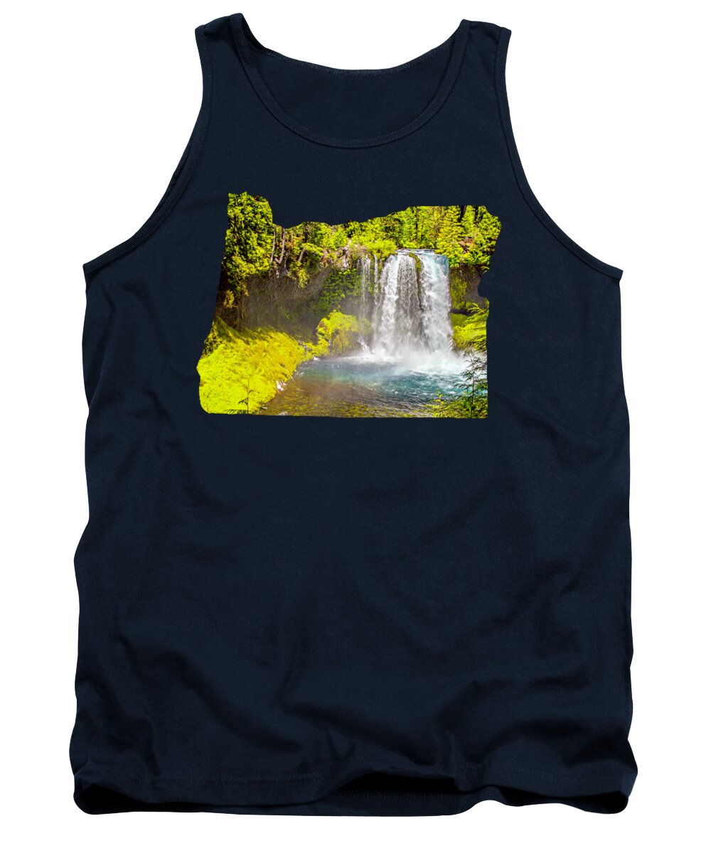 Koosah Falls Tank Top featuring the photograph Koosah Falls by David Millenheft