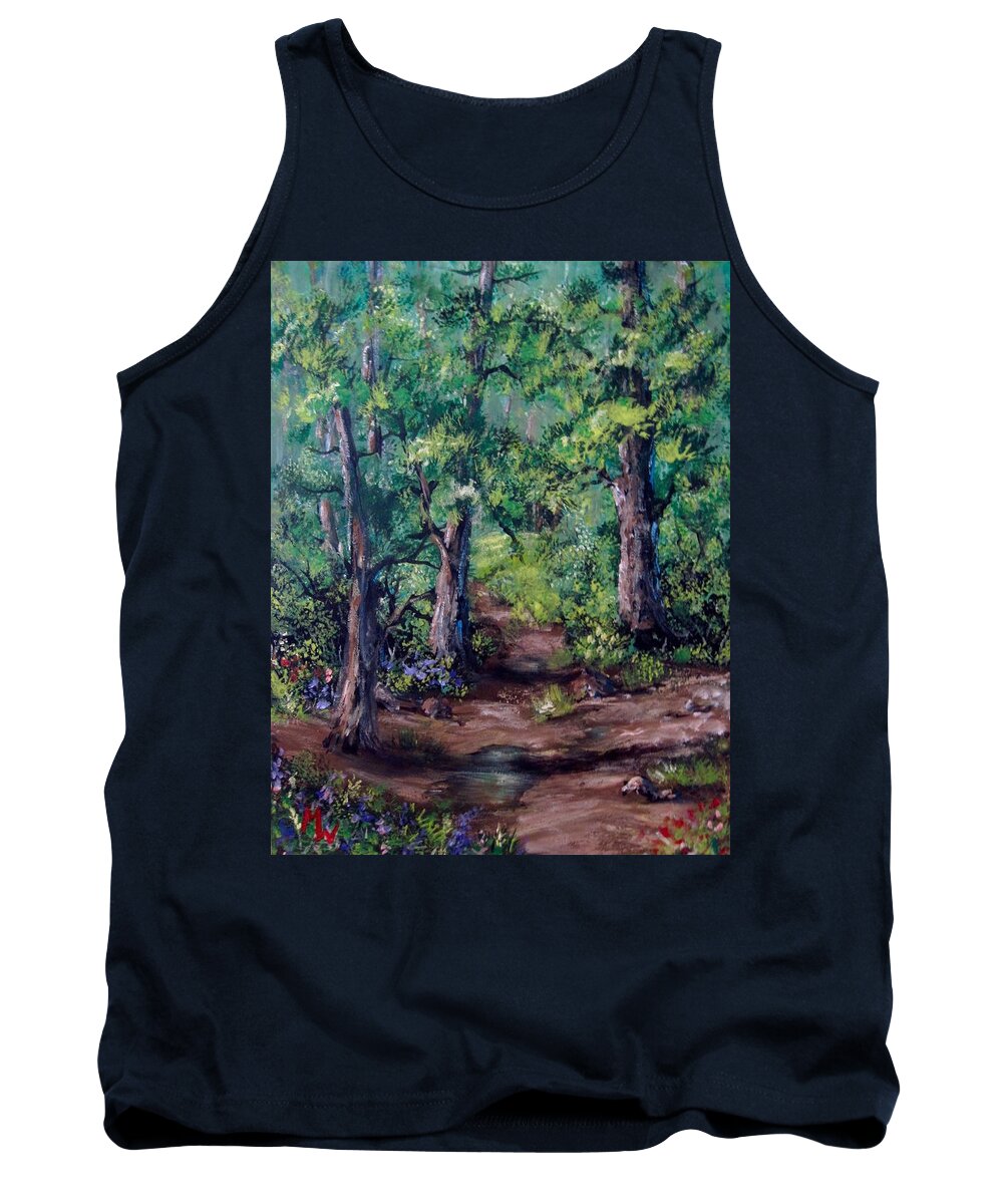 Forests Tank Top featuring the painting Little clearing by Megan Walsh