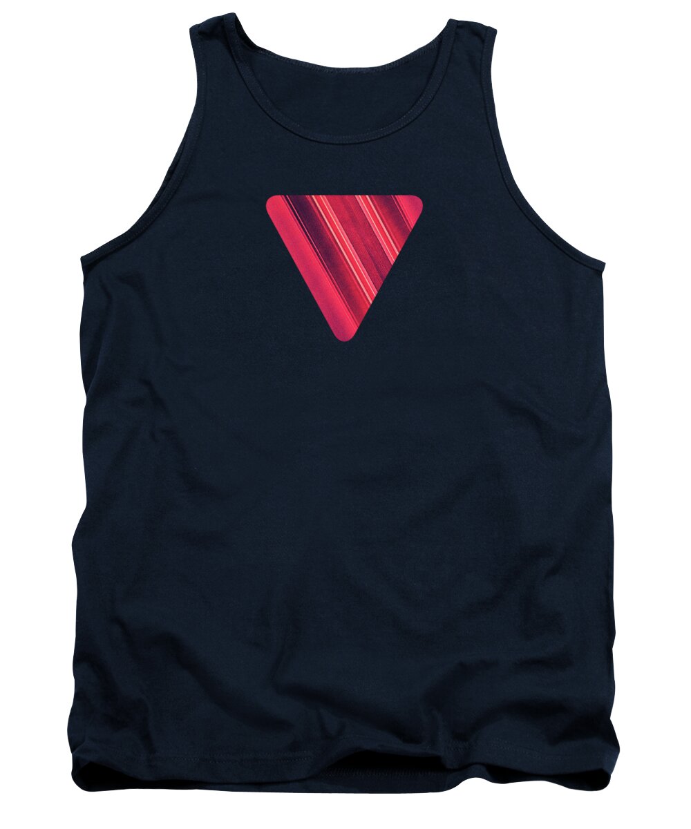 Abstract Tank Top featuring the photograph Modern Red Black Stripe Abstract Stream Lines Texture Design by Philipp Rietz
