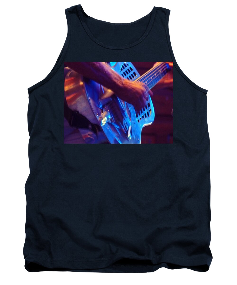 Steel Guitar Tank Top featuring the photograph National Steel by Rosanne Licciardi
