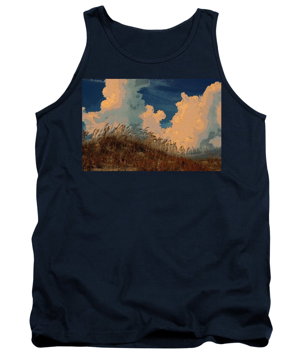 Landscape Tank Top featuring the photograph New Smyrna Dunes by James Rentz