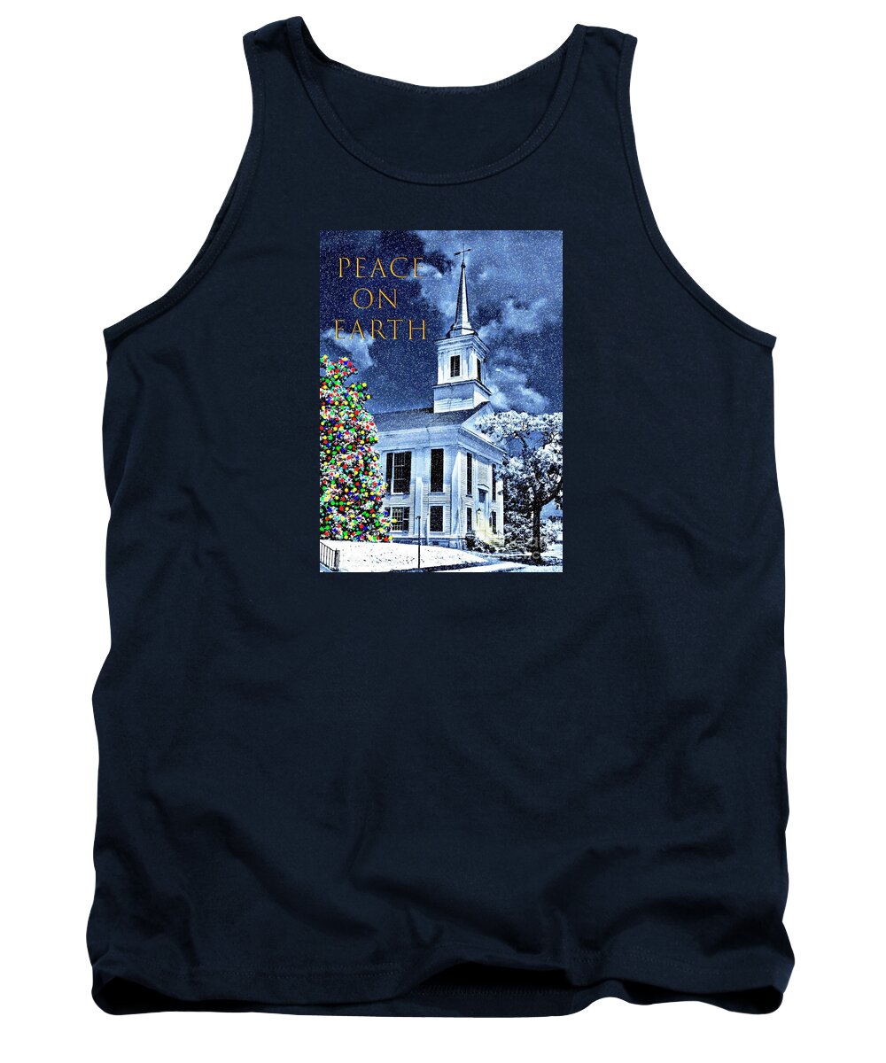 Church Tank Top featuring the digital art Peace on Earth by Patrick Dablow