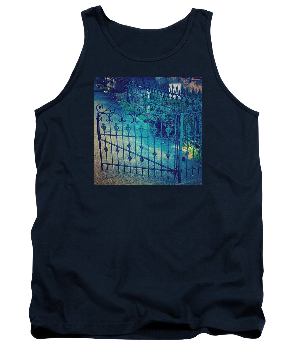 Phoenixville Tank Top featuring the photograph Whimsical Gate by Sharon Halteman