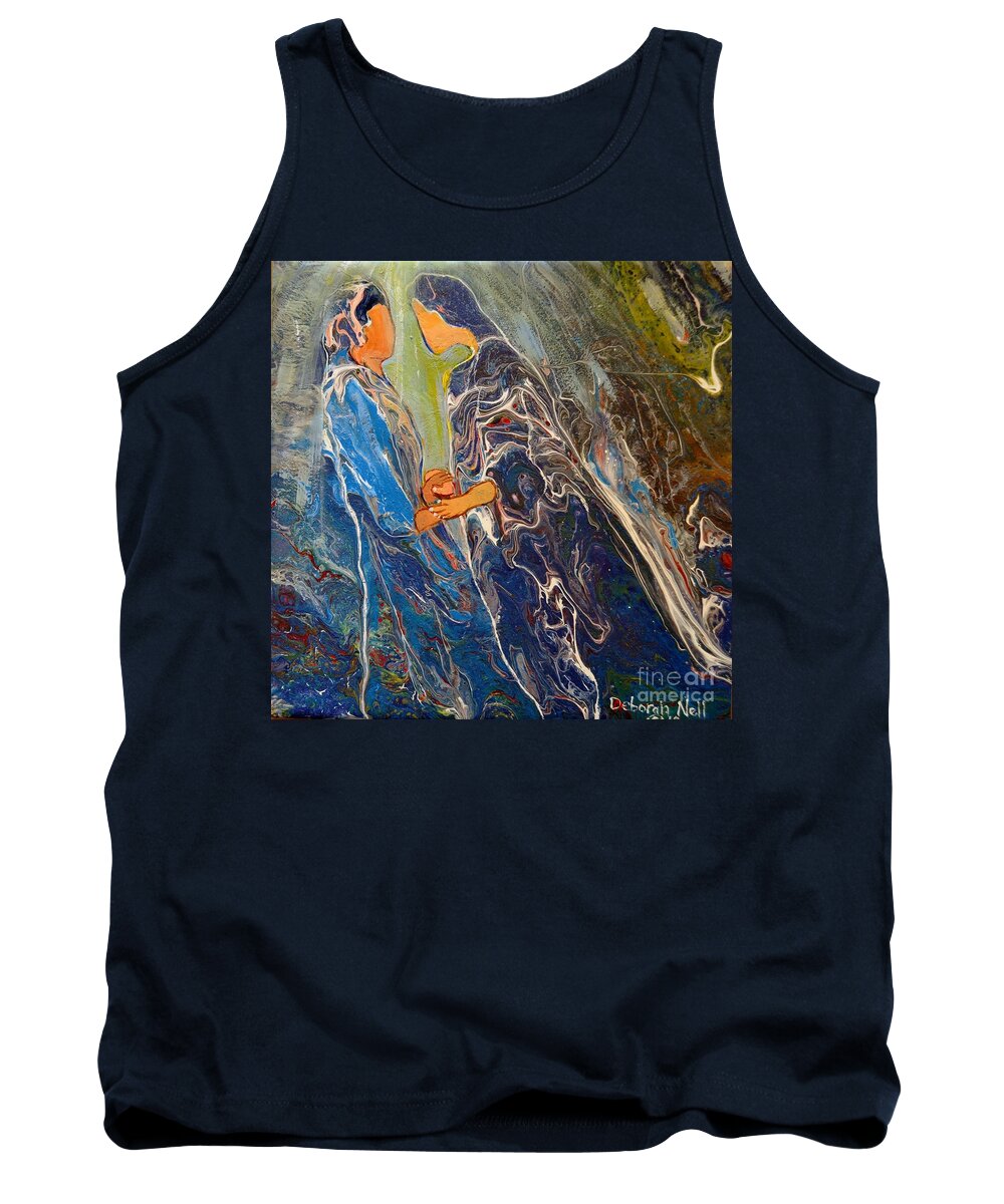 Prayer Tank Top featuring the painting Pray For One Another by Deborah Nell
