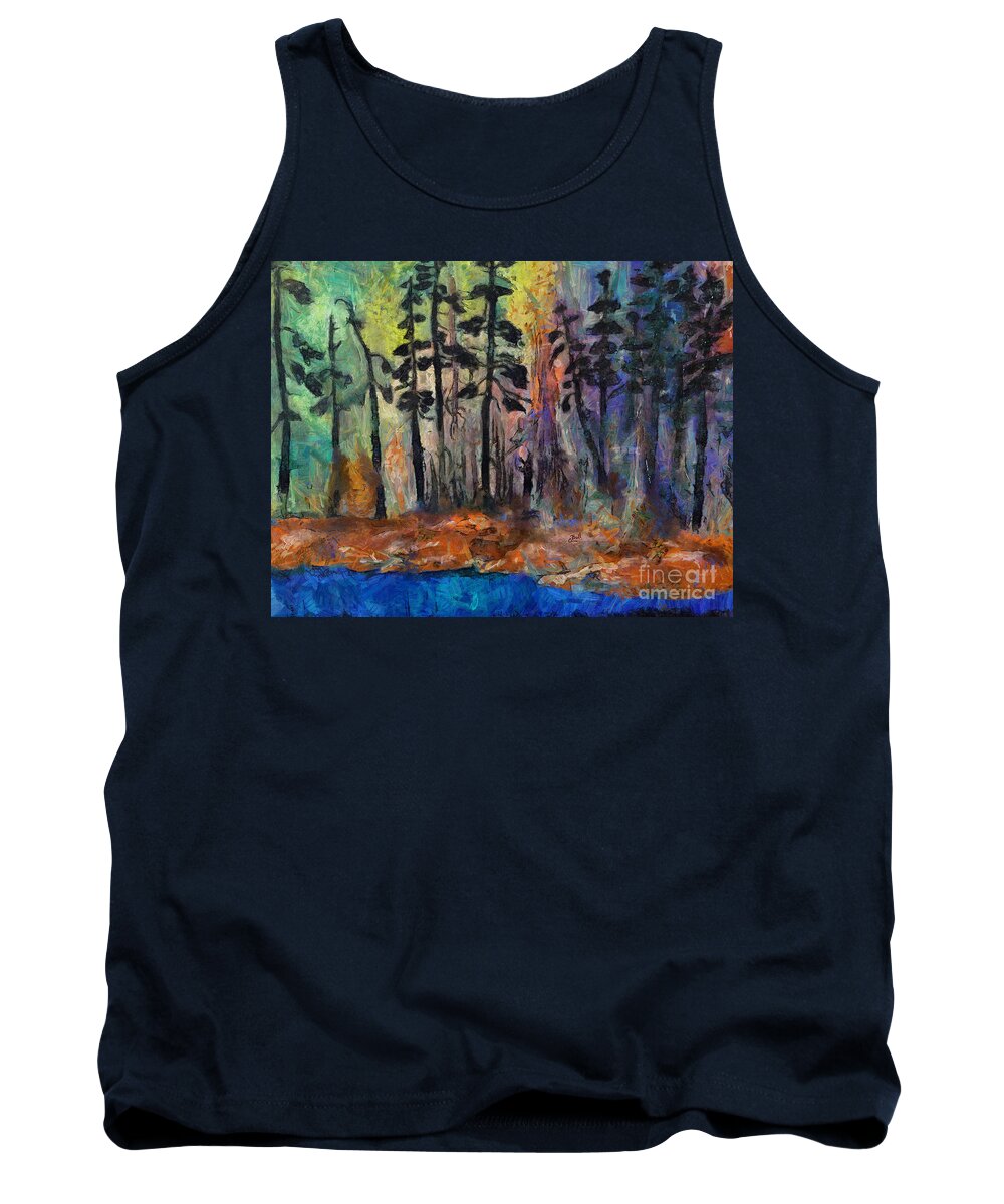 Trees Tank Top featuring the painting Remember Me by Claire Bull