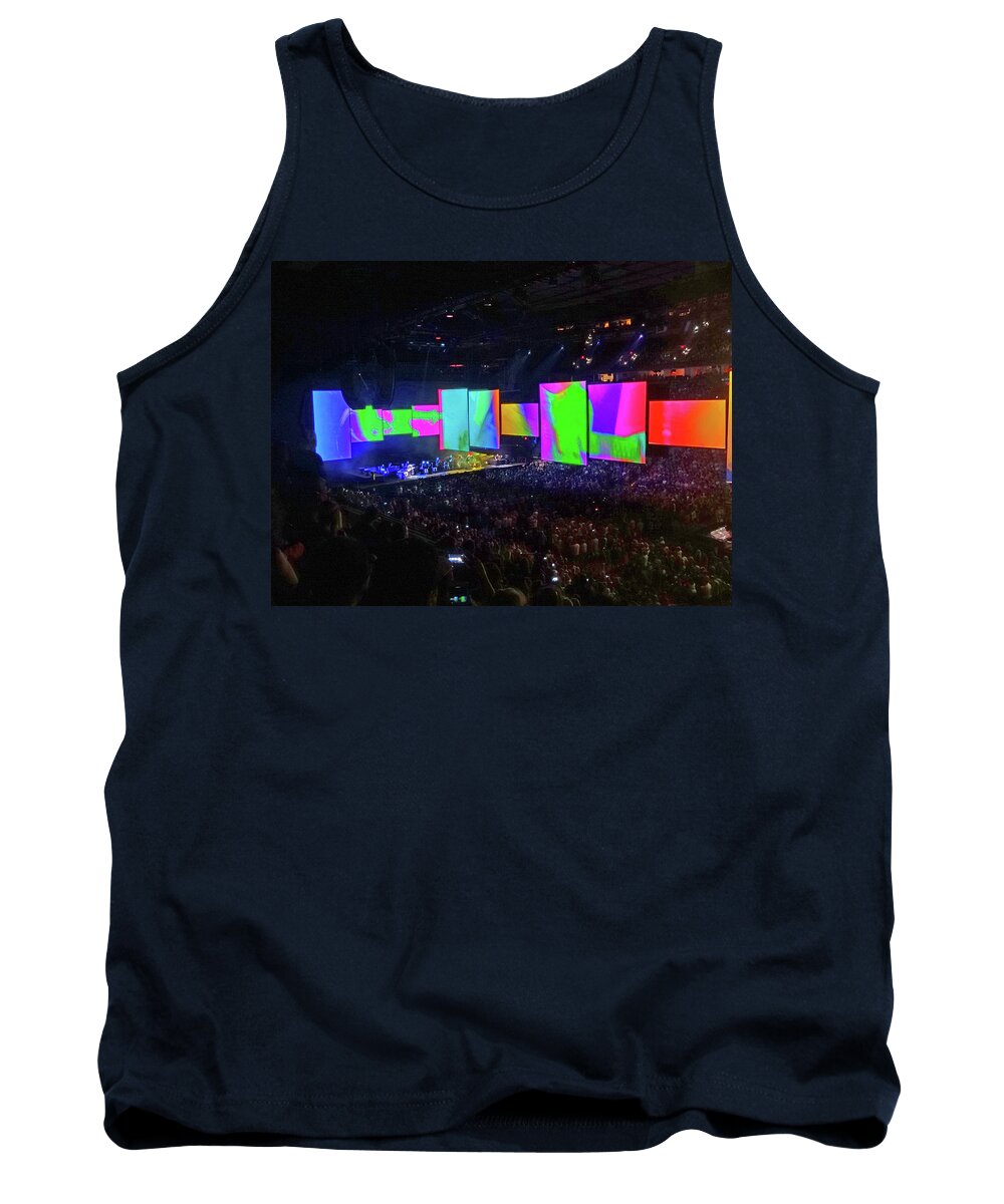 Roger Waters Tank Top featuring the photograph Roger Waters Tour 2017 - Another Brick In The Wall II by Tanya Filichkin