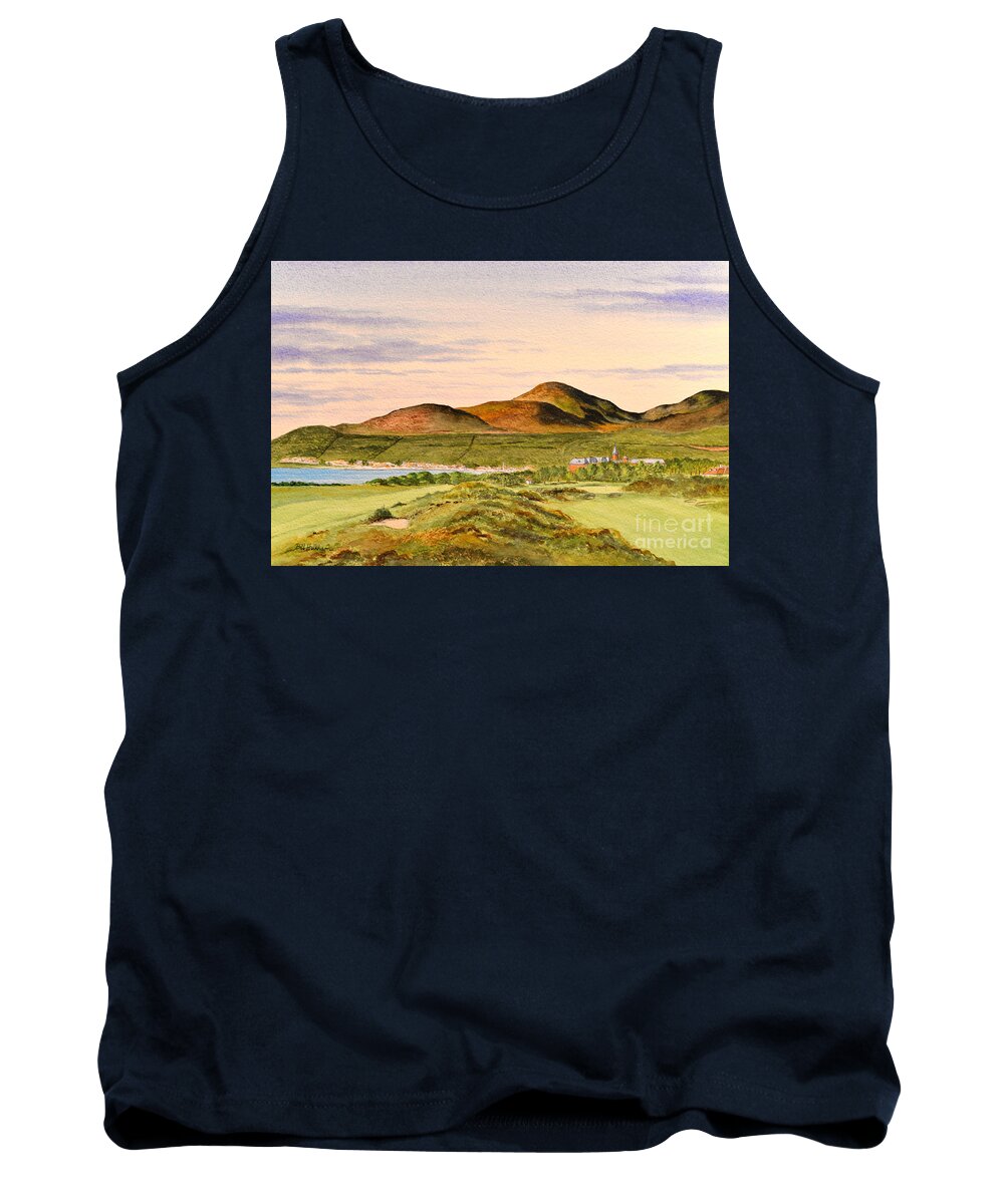 Royal County Down Golf Course Tank Top featuring the painting Royal County Down Golf Course by Bill Holkham