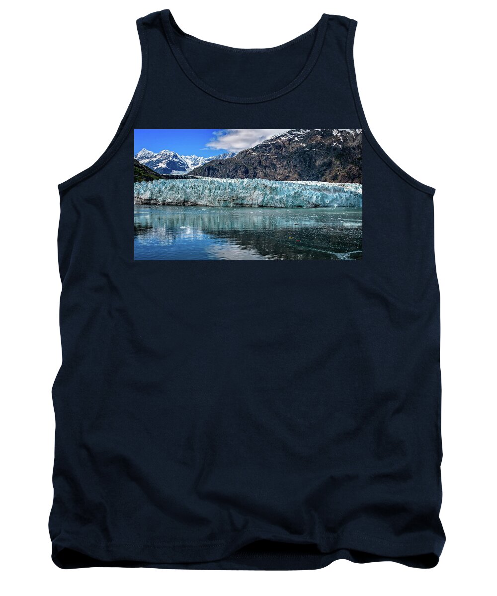 Alaska Tank Top featuring the photograph Size Perspective no Margerie Glacier by John Hight