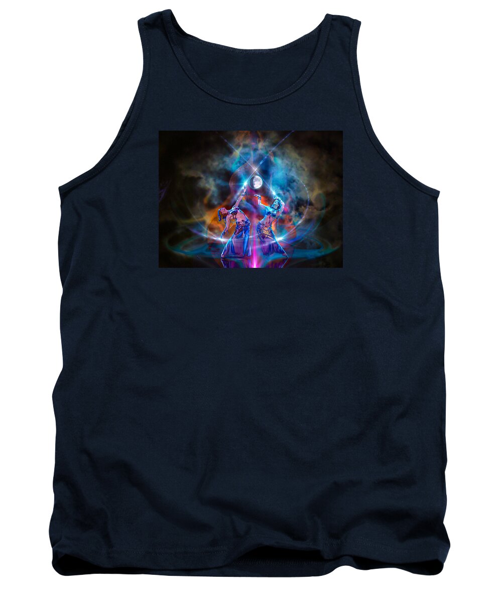 The Moon Tank Top featuring the photograph Smoldering Charms by Glenn Feron