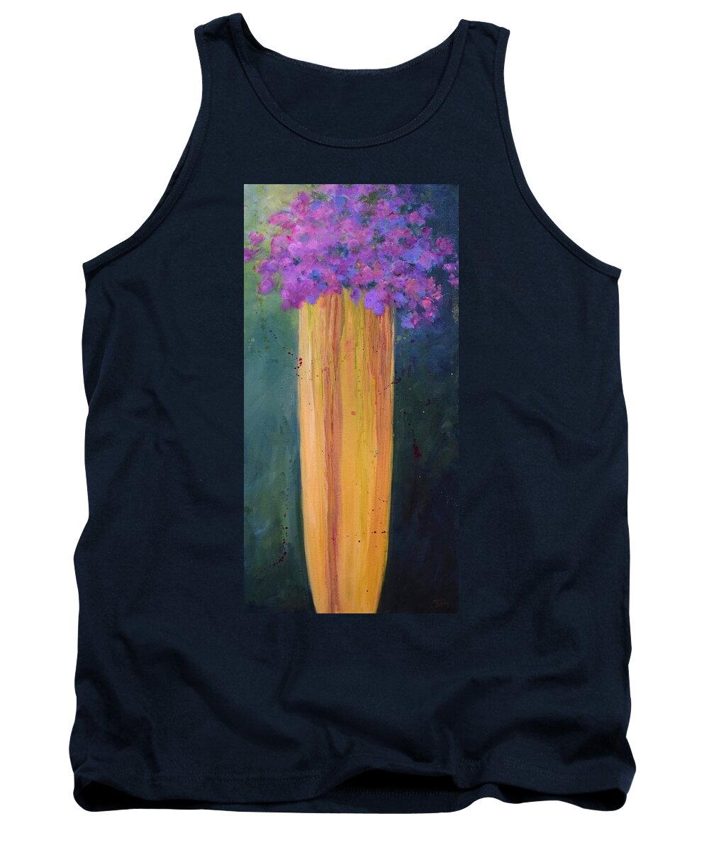 Flowers Tank Top featuring the painting Spring Flowers by Nancy Jolley
