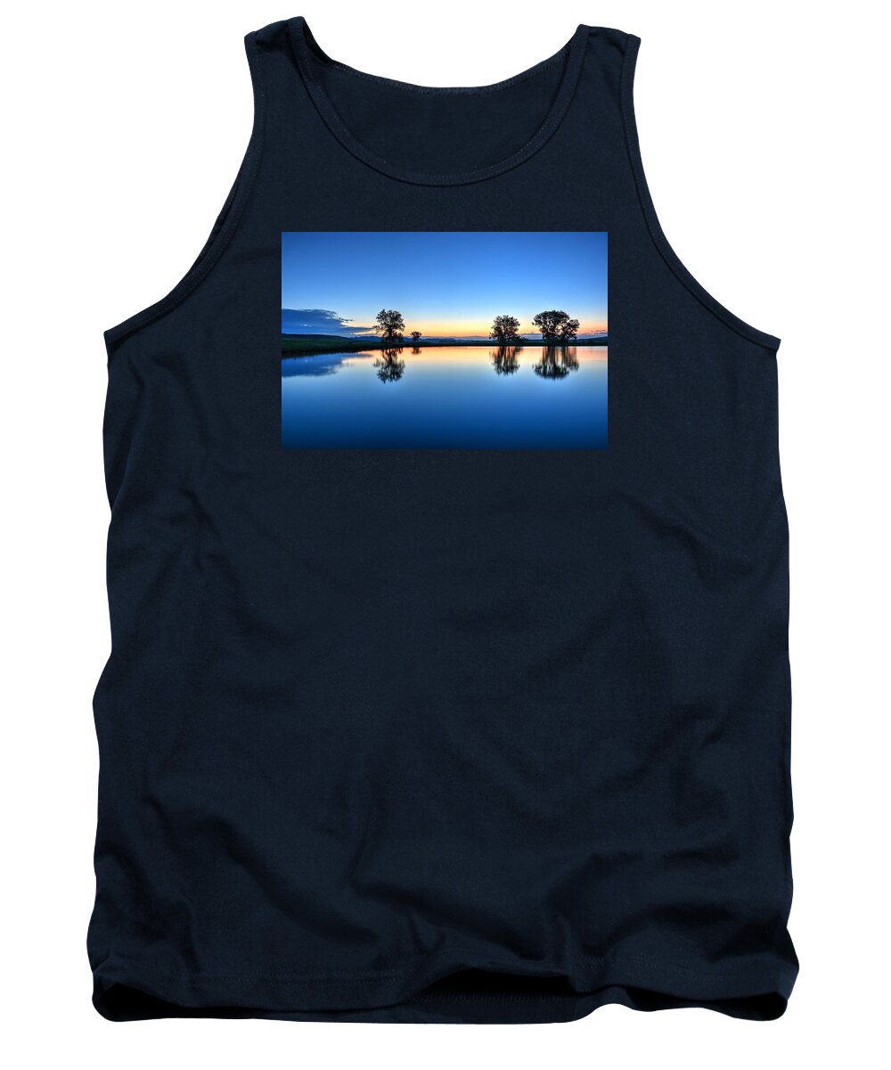Fishing_hole Tank Top featuring the photograph The Blues by Fiskr Larsen