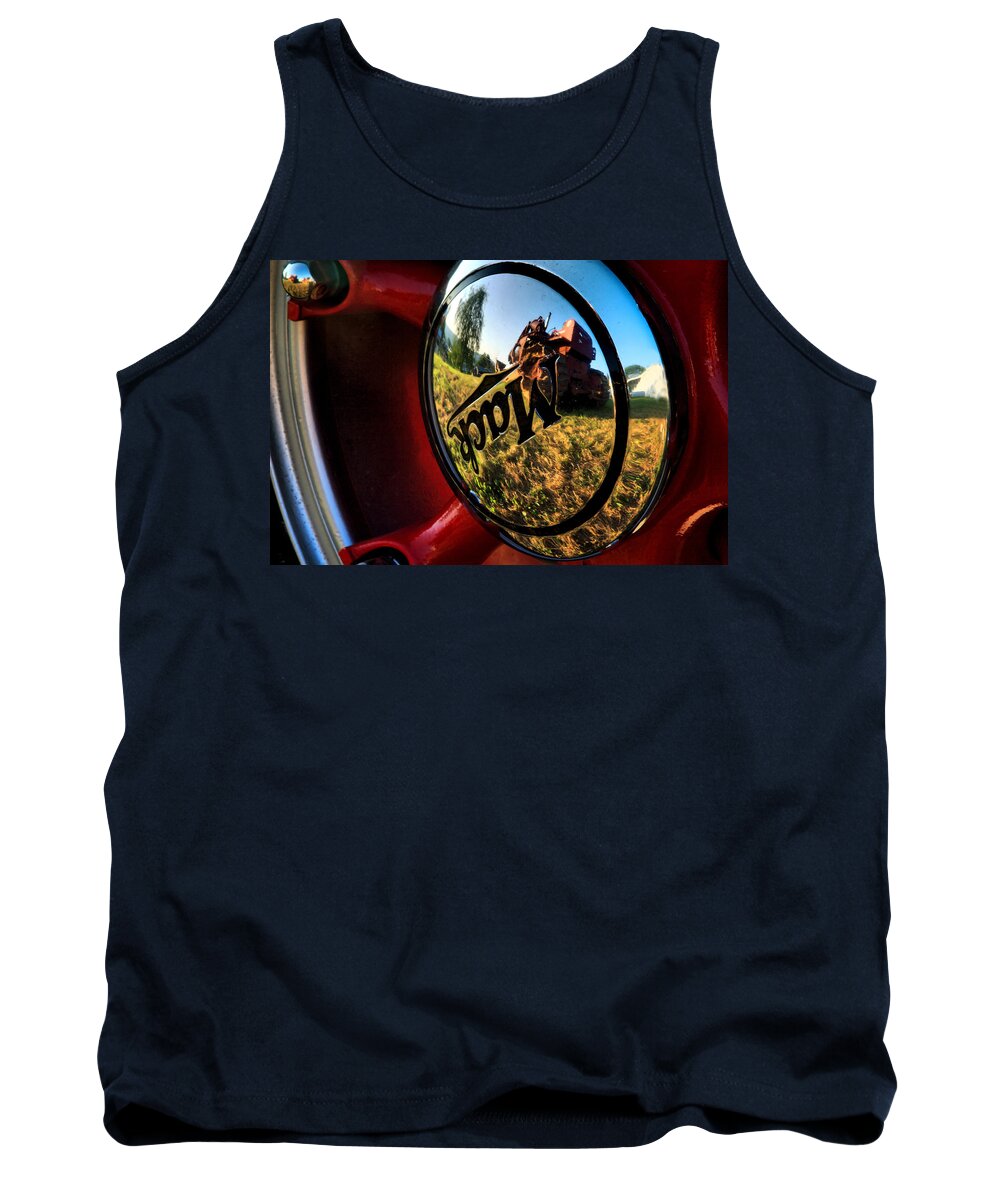 Mack Truck Tank Top featuring the digital art The Mack Truck by Linda Unger