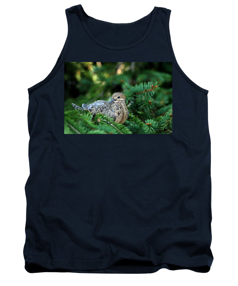 Dove Tank Top featuring the photograph This Is My Best Side by Debbie Oppermann