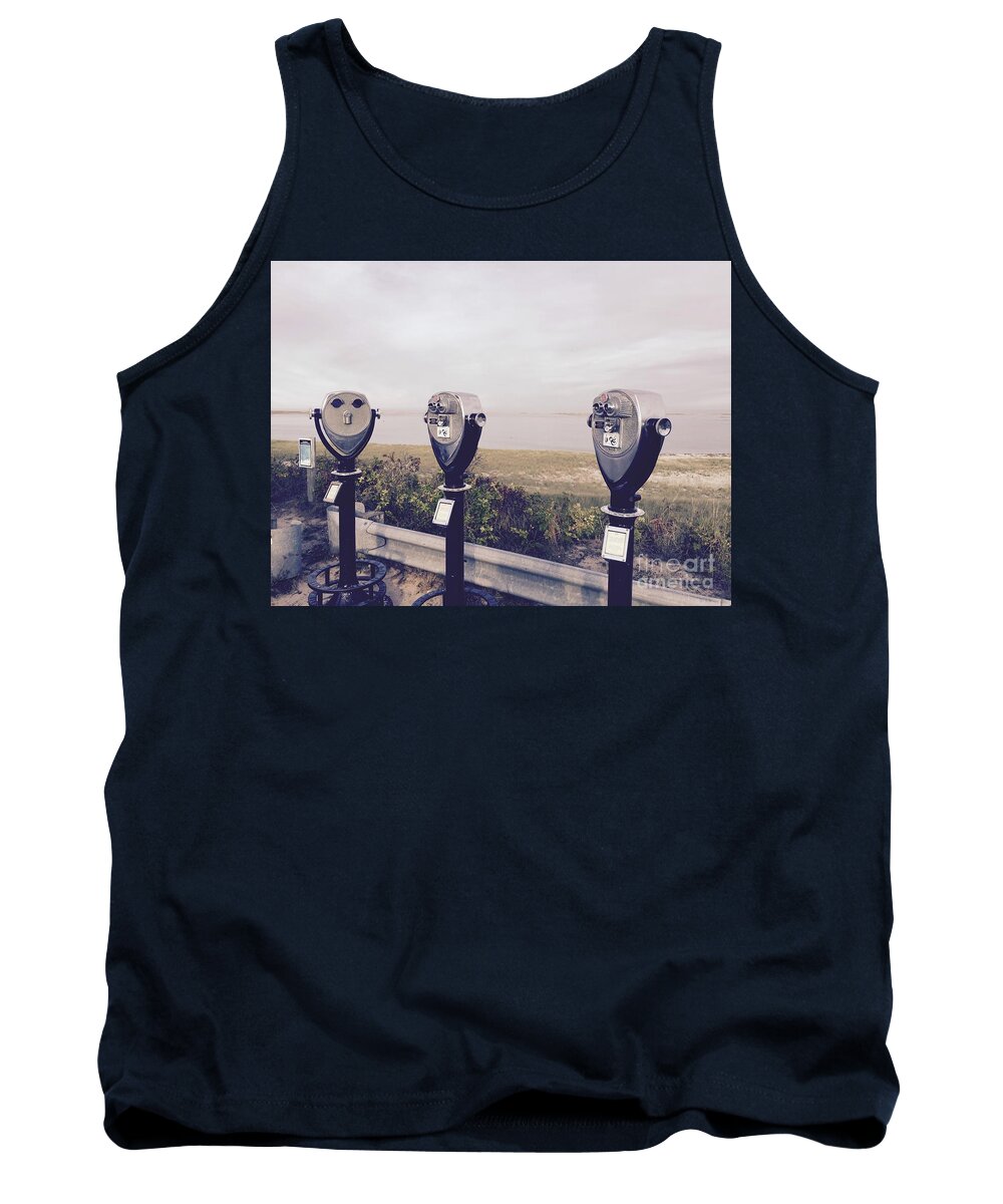 Cape Cod Tank Top featuring the photograph To See the Sea by Beth Saffer