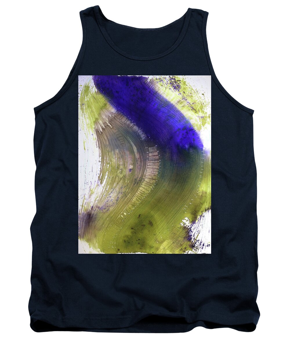 Painting Tank Top featuring the painting Ton-Leiter by Petra Rau