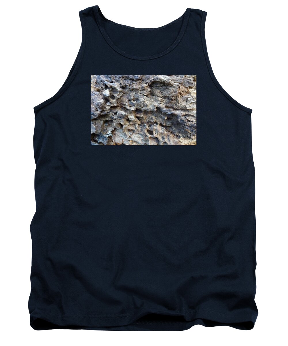Abstract Tank Top featuring the photograph Tree Bark 1 by Jean Bernard Roussilhe