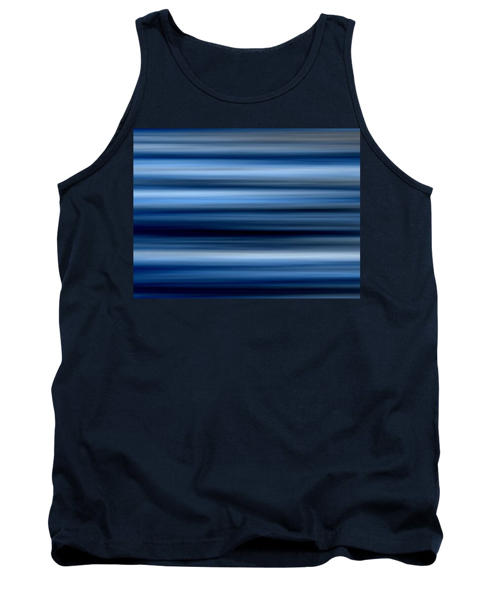 Blue Tank Top featuring the digital art Tupholme Abbey by Jeff Iverson