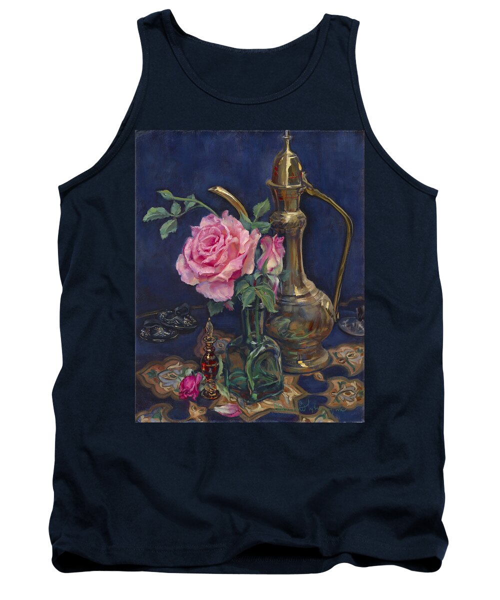 Roses Tank Top featuring the painting Turkish Rose by Christine Lytwynczuk