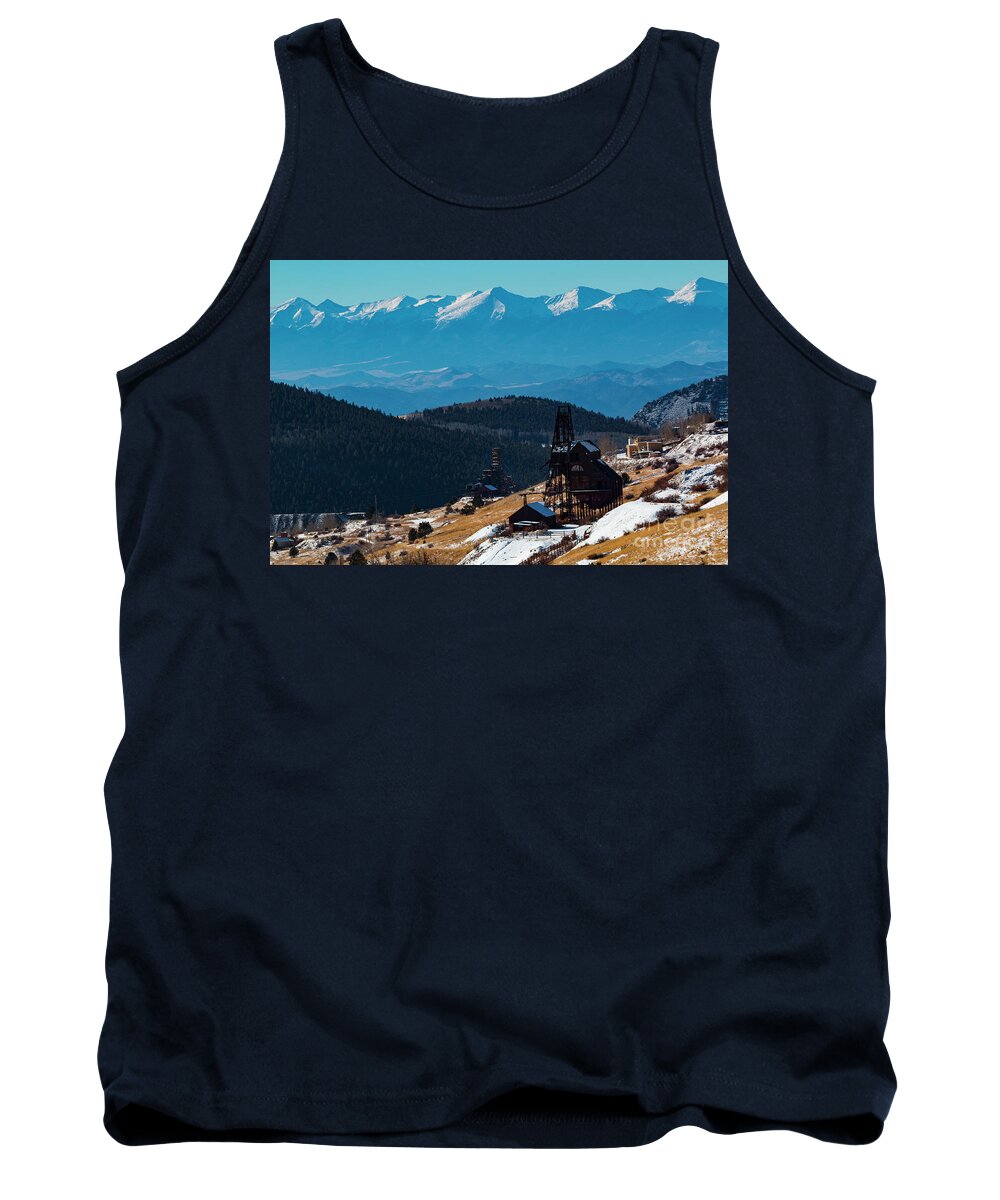 Sangre De Cristo Tank Top featuring the photograph Victor Gold Mine by Steven Krull