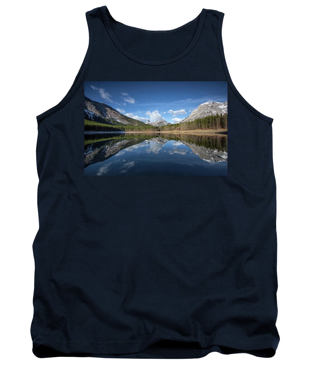 Pond Tank Top featuring the photograph Wedge Pond reflections by Celine Pollard