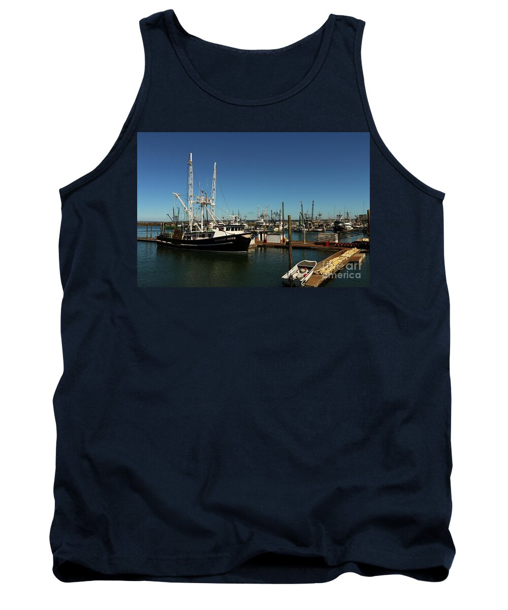  Agriculture Tank Top featuring the photograph Westport Harbor Scene by Christiane Schulze Art And Photography