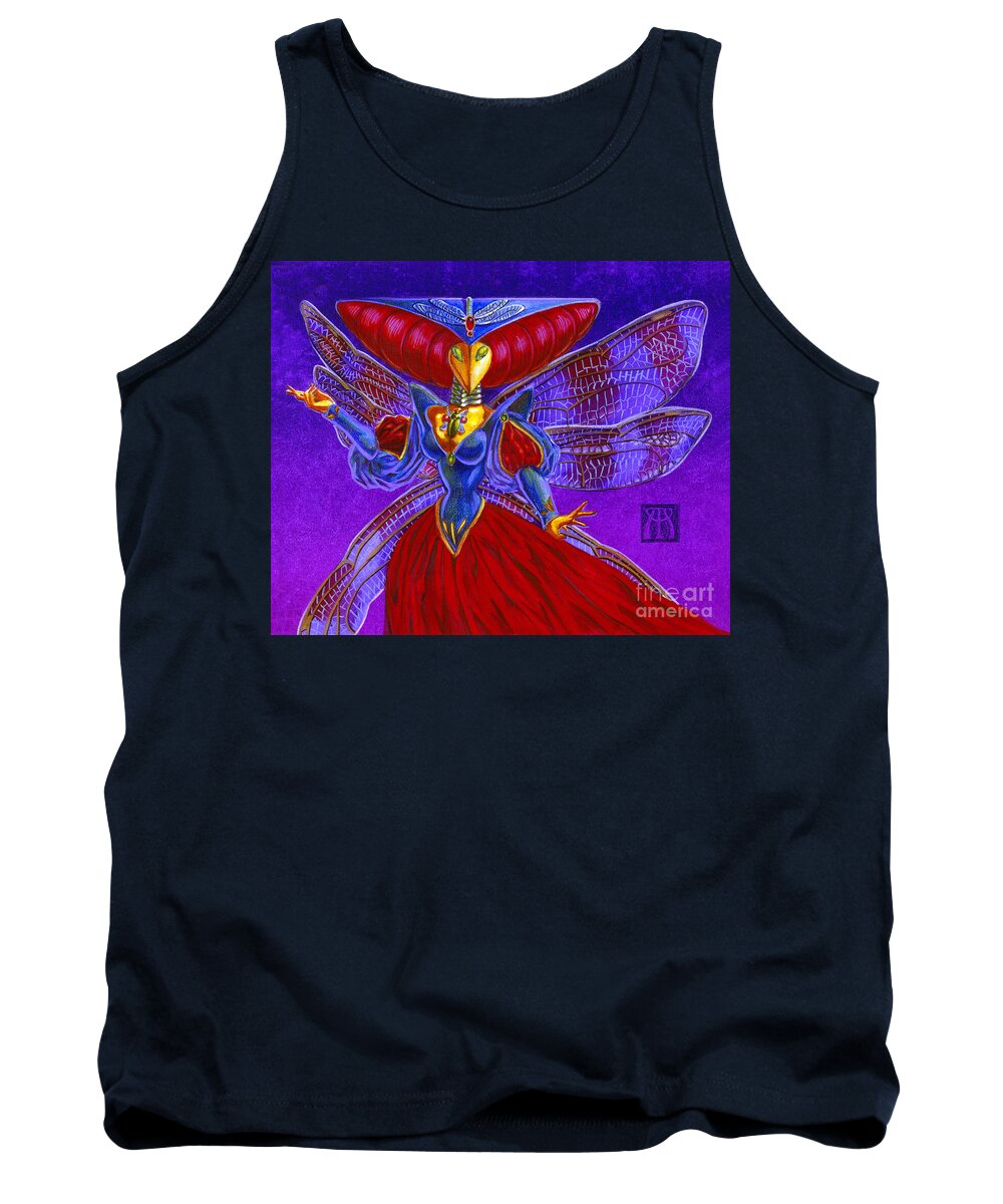 Magic The Gathering Tank Top featuring the painting Xira Arien by Melissa A Benson