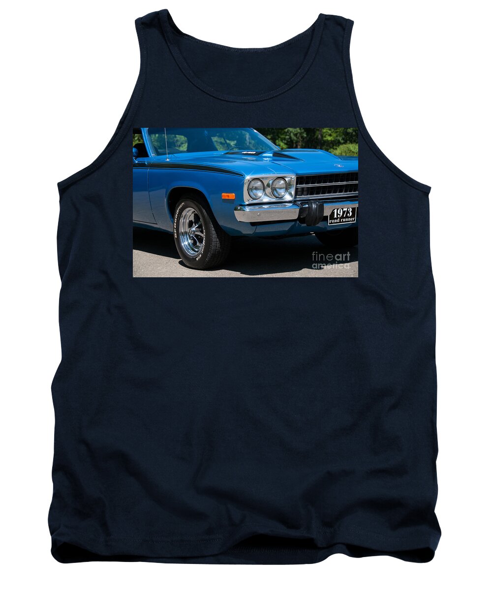 1973 Roadrunner Tank Top featuring the photograph 1973 Roadrunner 440 by Anthony Sacco