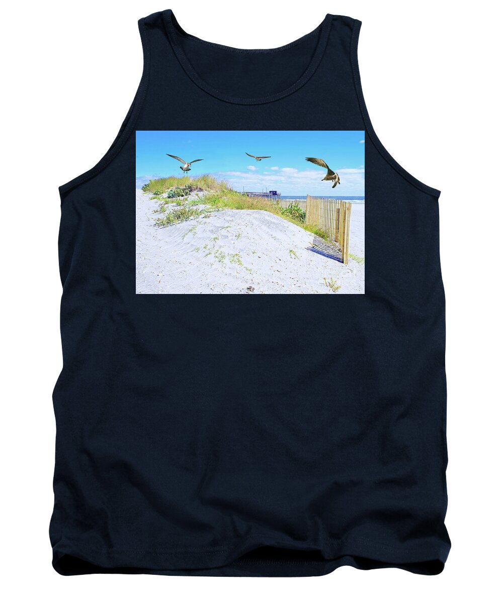 Beach Tank Top featuring the photograph Birds Of A Feather by Geoff Crego
