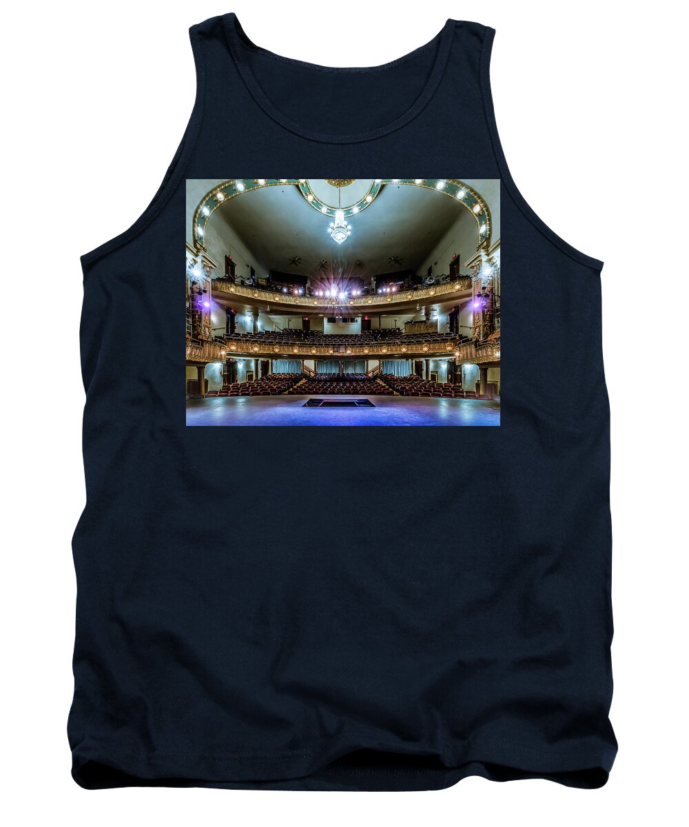 Landers Theatre Tank Top featuring the photograph Landers Theatre Stage View by Allin Sorenson