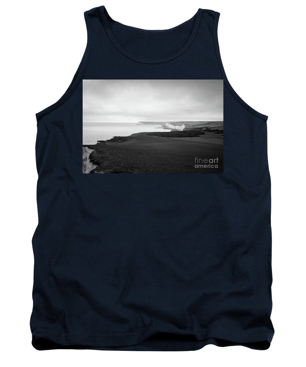 Seven Sisters Tank Top featuring the photograph Seven Sisters white cliffs by Perry Rodriguez