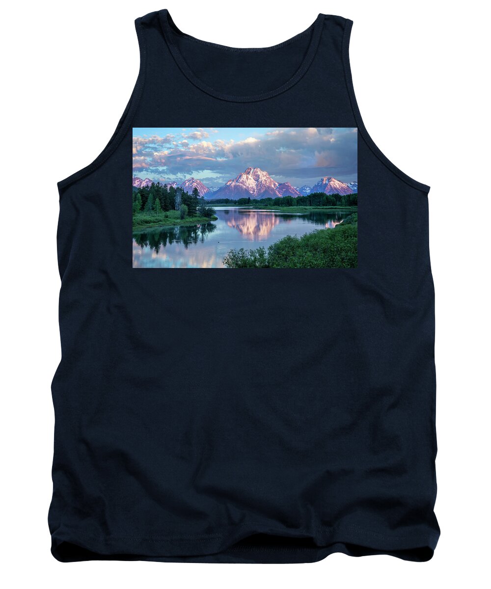 Wall Art Tank Top featuring the photograph Teton Oxbow Bend by Harriet Feagin