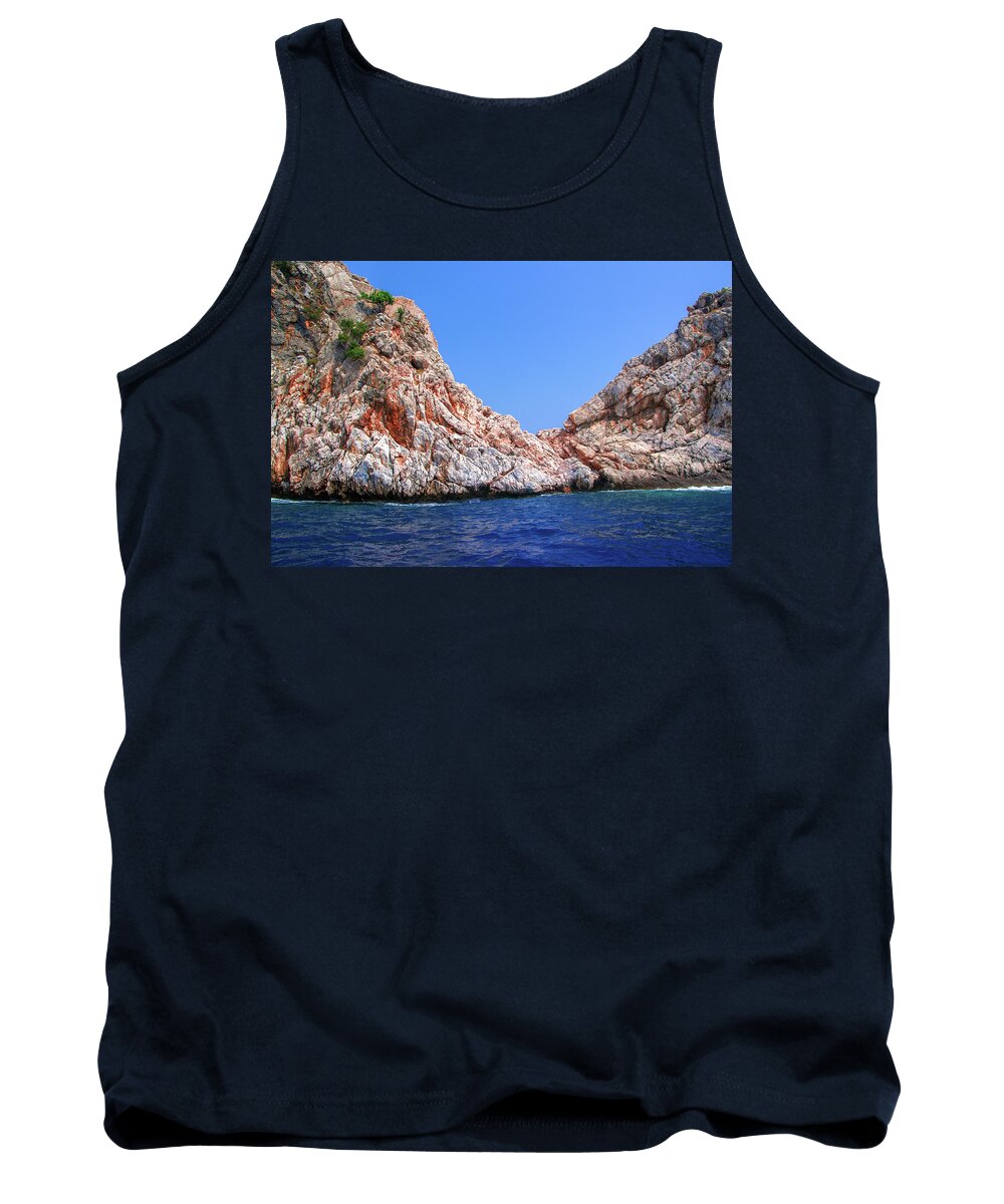 Turkish Riviera Tank Top featuring the photograph Tip of Kandeleri by Sun Travels