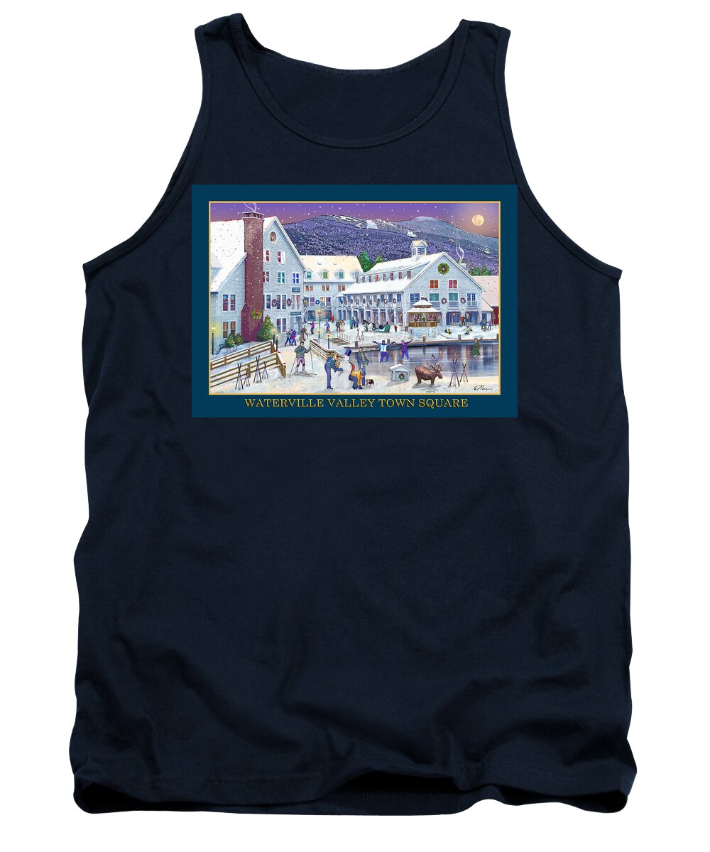 Waterville Valley New Hampshire Tank Top featuring the photograph Waterville Valley at Wintertime by Nancy Griswold