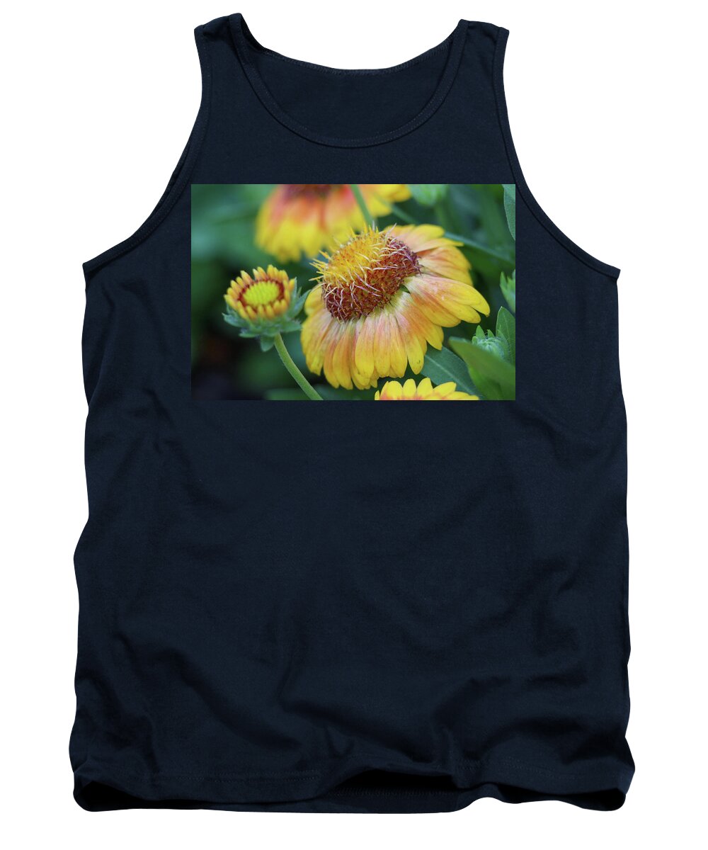 Flower Tank Top featuring the photograph Bud to Bloom #1 by Mary Anne Delgado