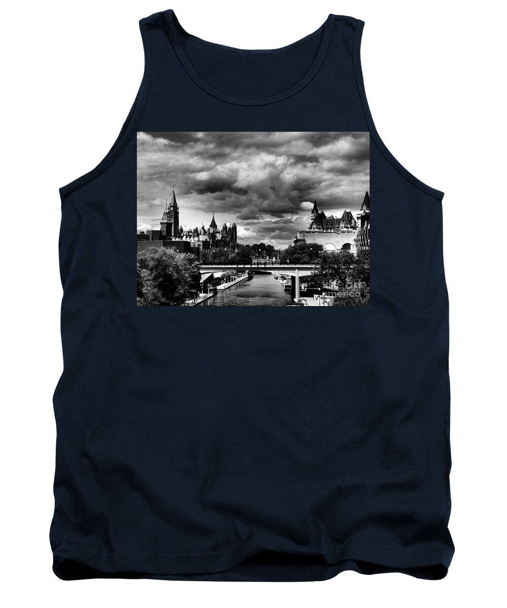 Heather King Tank Top featuring the photograph Ominous Ottawa #1 by Heather King