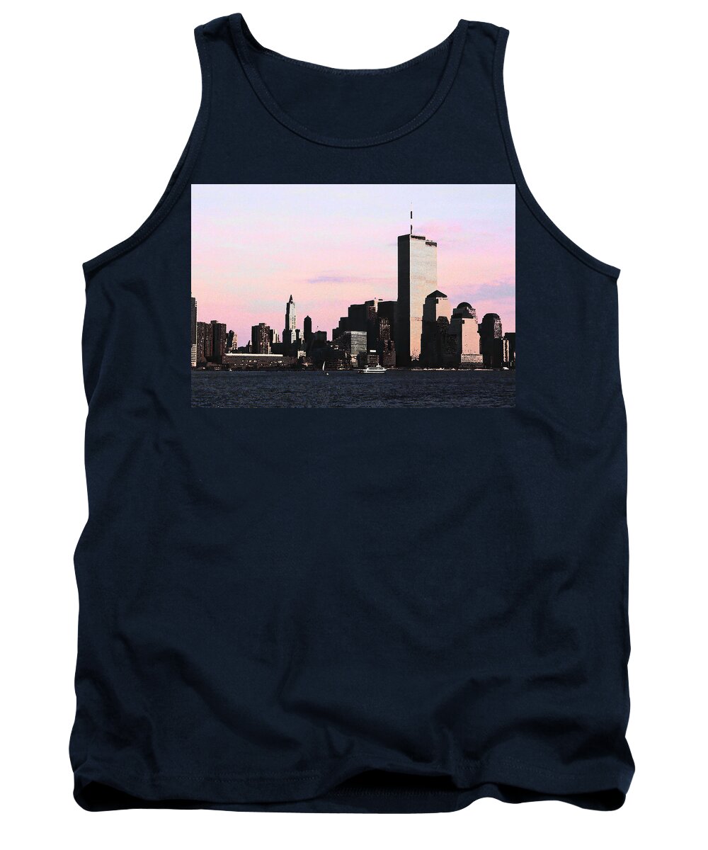 City Tank Top featuring the photograph World Trade Center, Lower Manhattan #1 by Carol Whaley Addassi