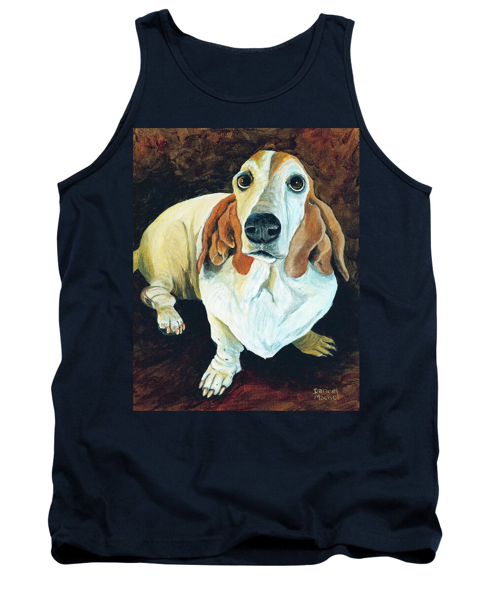 Dog Tank Top featuring the painting Abigail by Darice Machel McGuire