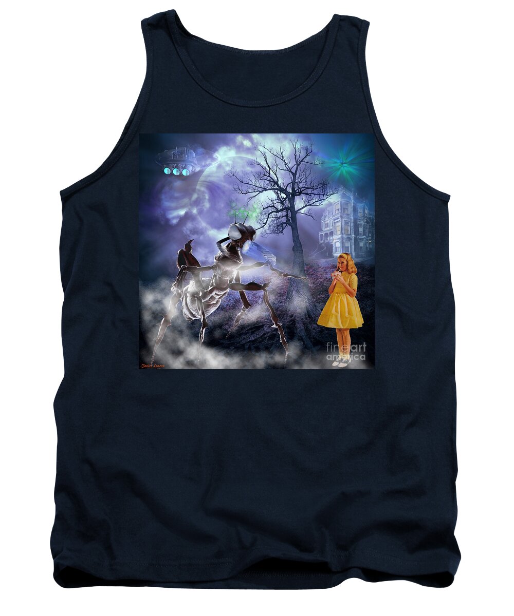 Digital Art Tank Top featuring the digital art Ant Invaders by Janice Leagra