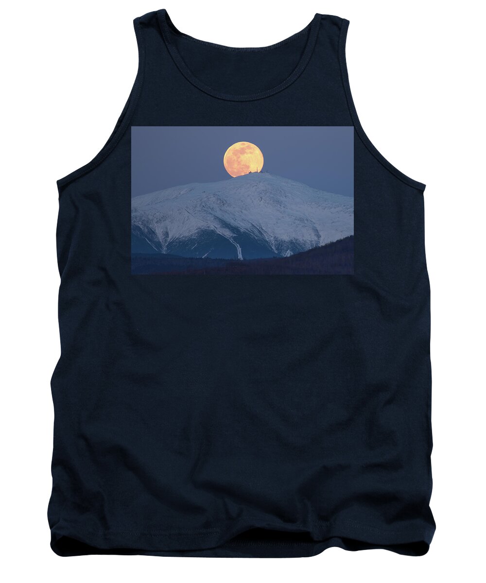 April Tank Top featuring the photograph April Supermoon over Washington by White Mountain Images