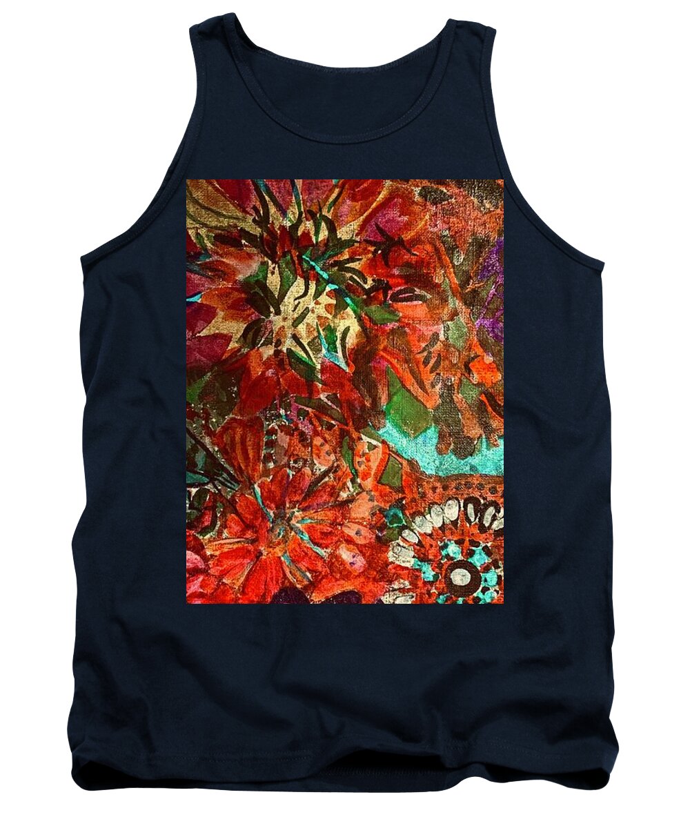 Tank Top featuring the painting Autumn Birthday by Tommy McDonell