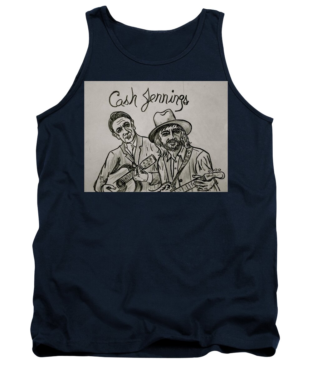 Johnny Cash Tank Top featuring the photograph Cash Jennings II by Pete Maier