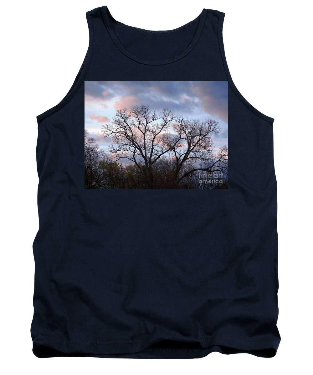 Sunsets Tank Top featuring the photograph Clouds and Silhouettes by On da Raks