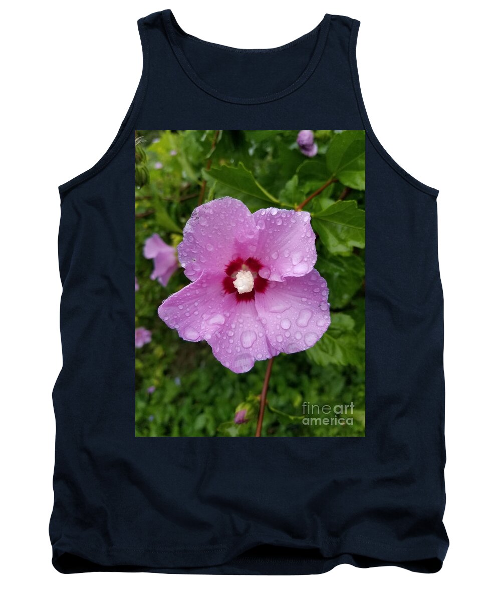 Flower Tank Top featuring the photograph Dew Kissed by Diamante Lavendar