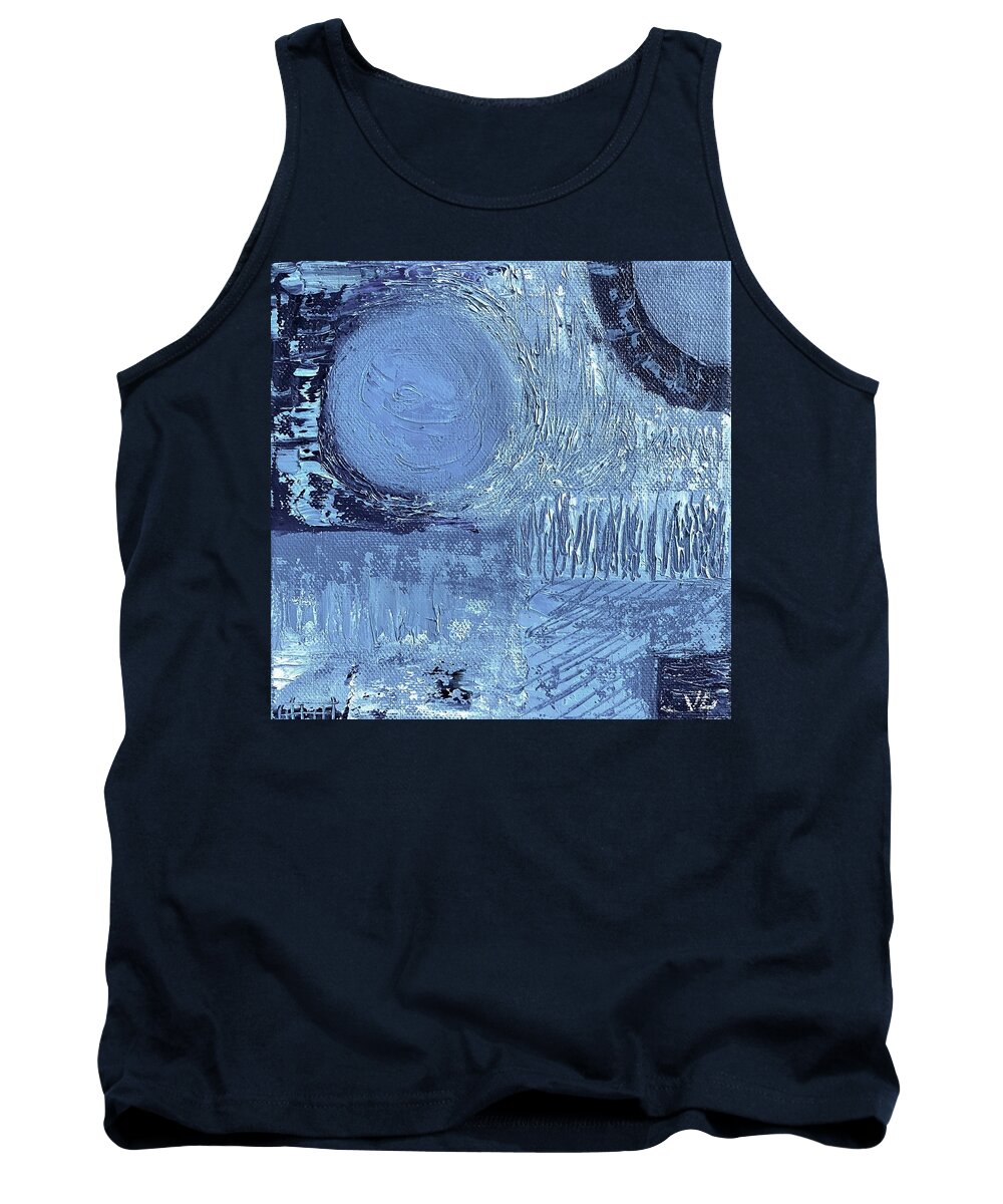 Abstract Tank Top featuring the painting Exerb by Victoria Lakes
