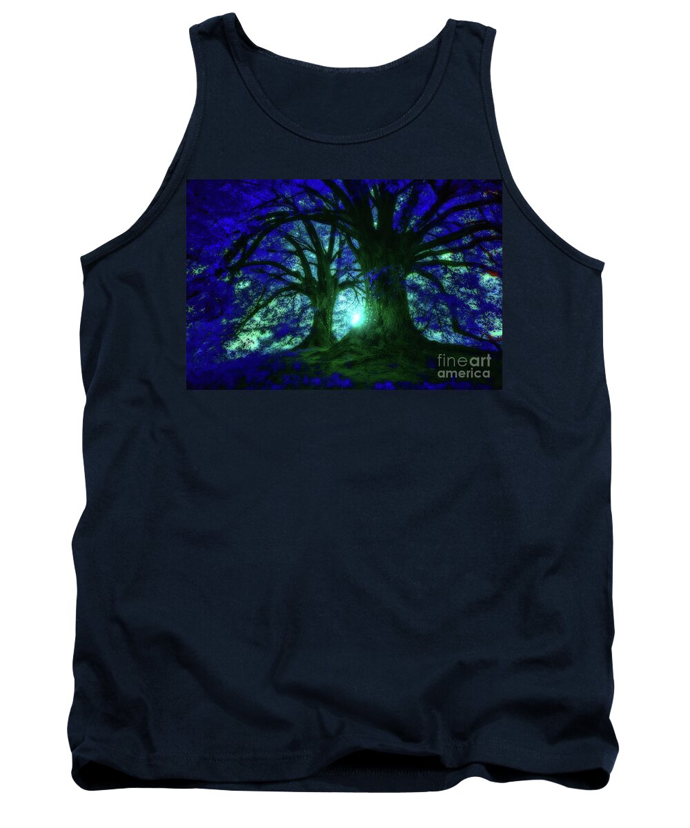 Fairytale Tank Top featuring the digital art Fairy Lights by Mimulux Patricia No