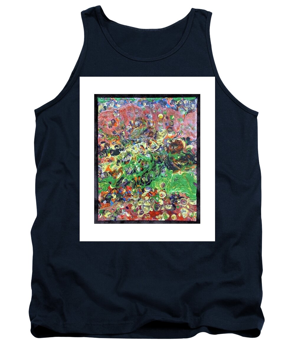 Flower Garden Tank Top featuring the painting Flower Garden by Pour Your heART Out Artworks