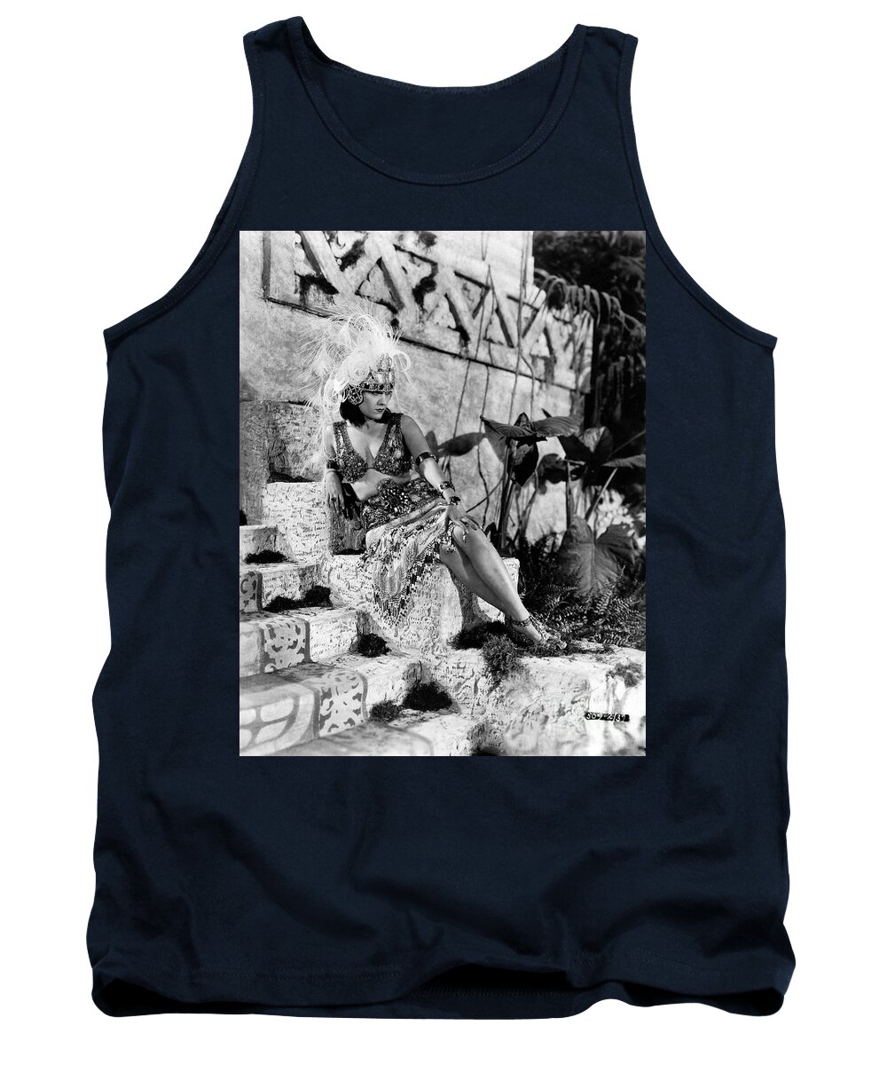 Silent Film Tank Top featuring the photograph Gloria Swanson - My American Wife by Sad Hill - Bizarre Los Angeles Archive