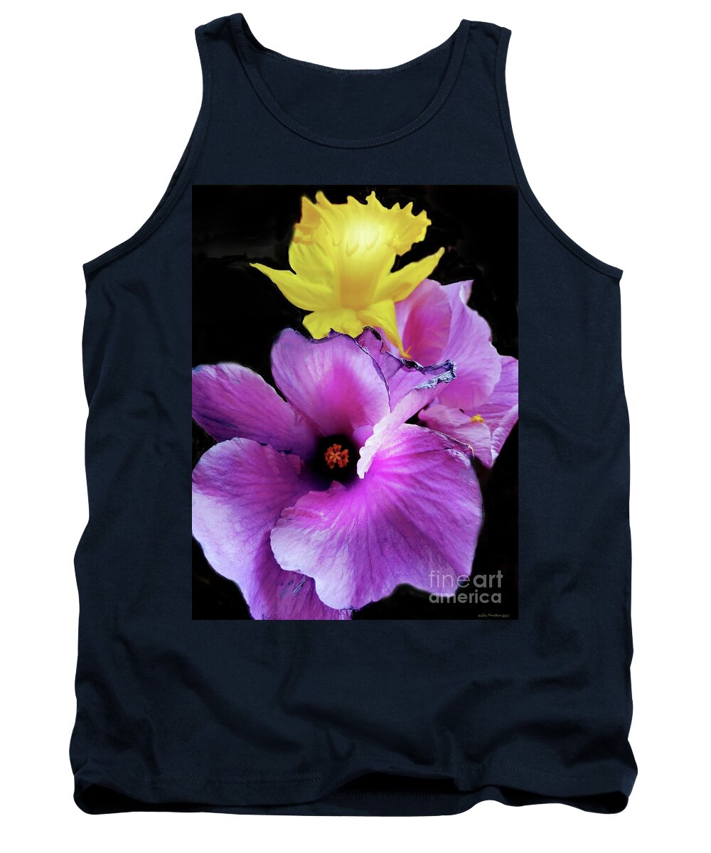 Flower's Tank Top featuring the mixed media Heaven Gift's 2 by Julie Grimshaw
