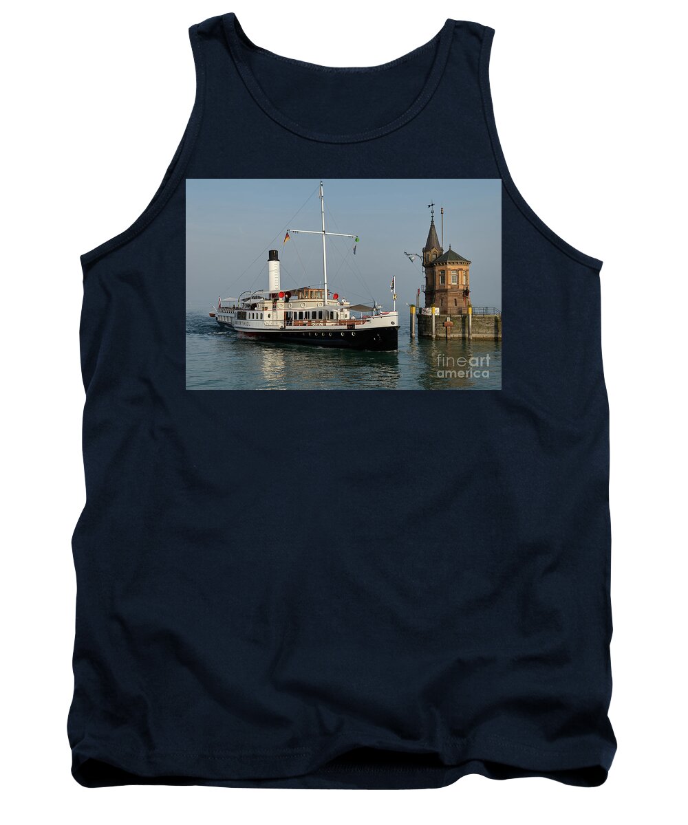 Tower Tank Top featuring the photograph Hohentwiel entering Konstanz harbour by Matteo Del Grosso